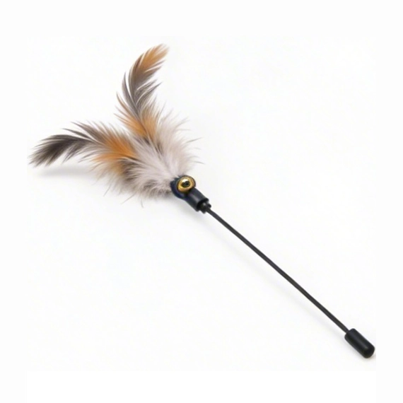 cat teaser wand feathers