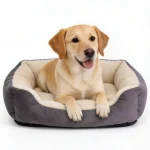 dog bed cozy brown